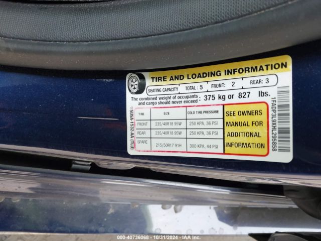 1FADP3L9XHL295858 Ford FOCUS ST