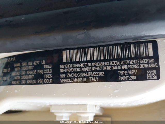 ZACNJCBB5MPM22362 Jeep Renegade Latitude Fwd