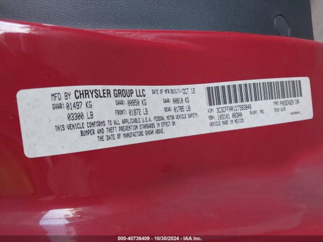 2013 FIAT 500 3C3CFFAR1DT583848 Photo 8