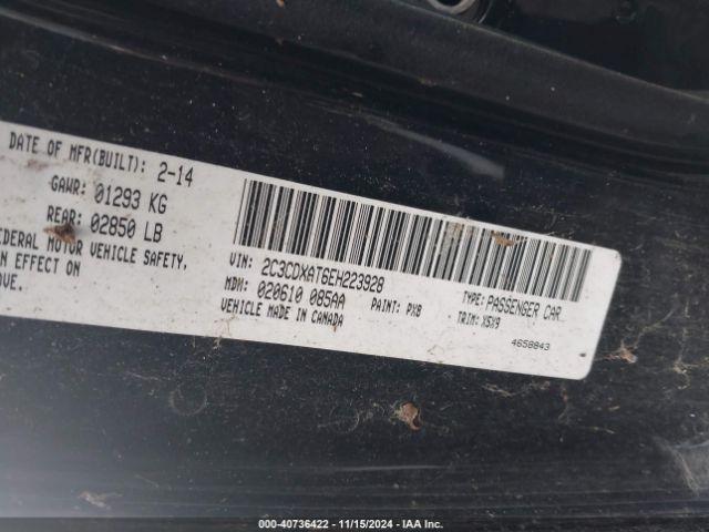 2014 DODGE CHARGER 2C3CDXAT6EH223928 Photo 8