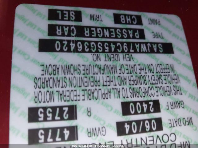 2005 JAGUAR XJ SAJWA79C45SG36420 Photo 8