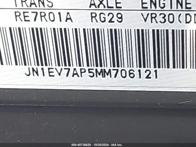 JN1EV7AP5MM706121 Infiniti Q50 PURE