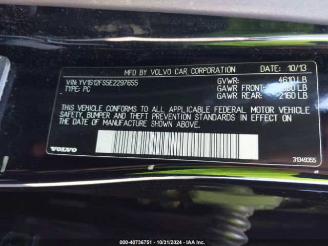 YV1612FS5E2297655 Volvo S60 T5