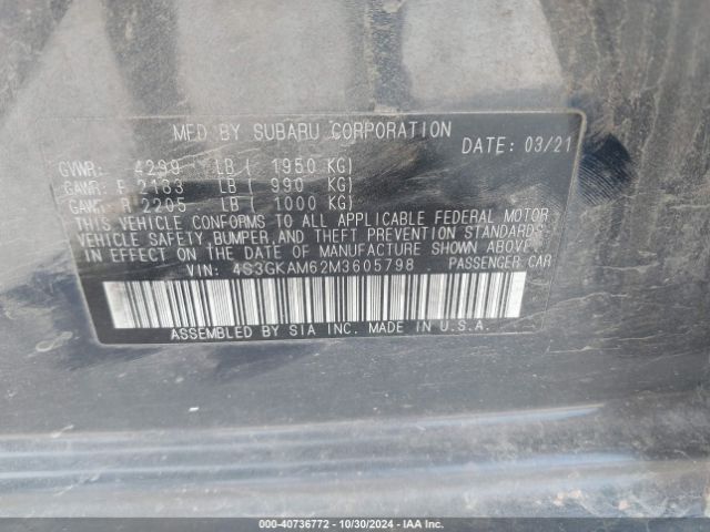 4S3GKAM62M3605798 Subaru Impreza Sport