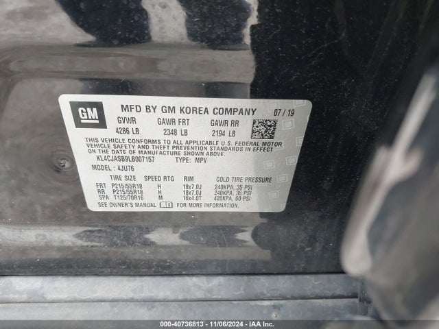 Buick Encore Fwd Preferred 2020 KL4CJASB9LB007157 Image 9
