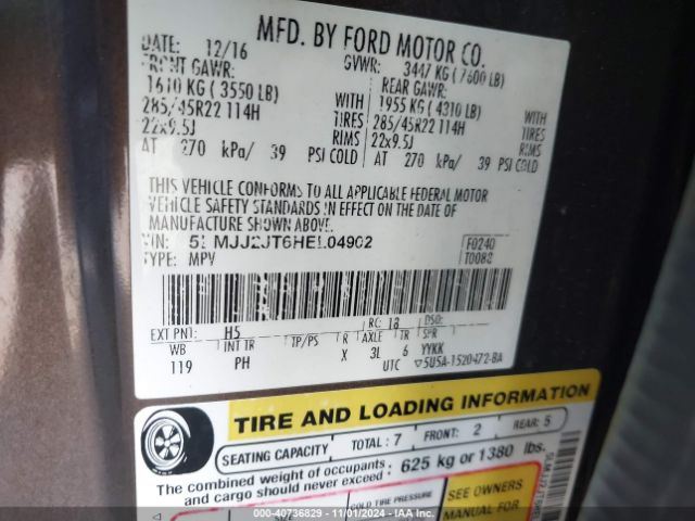 5LMJJ2JT6HEL04902 Lincoln Navigator Select