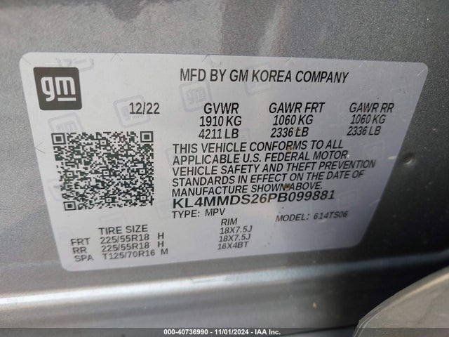 KL4MMDS26PB099881 Buick Encore Gx Select Fwd