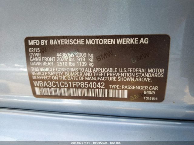 WBA3C1C51FP854042 BMW 328I