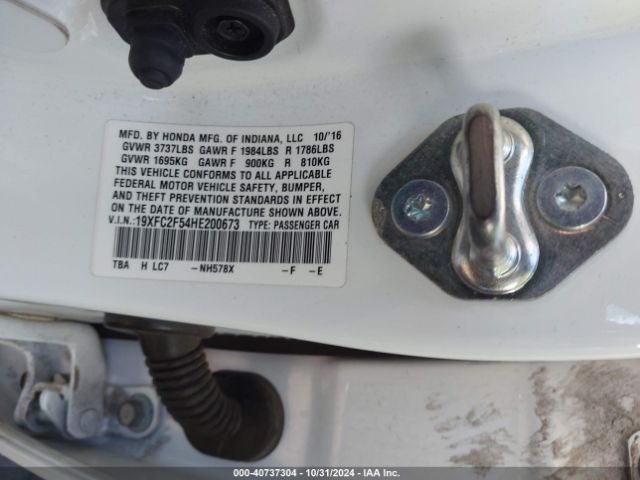 19XFC2F54HE200673 Honda Civic Lx