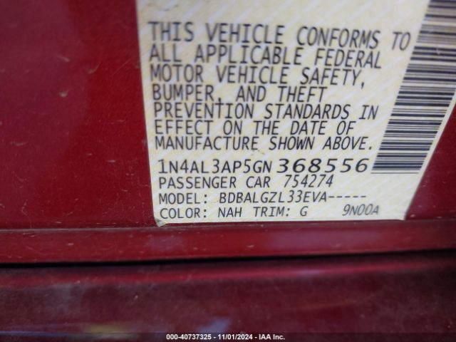 1N4AL3AP5GN368556 Nissan Altima