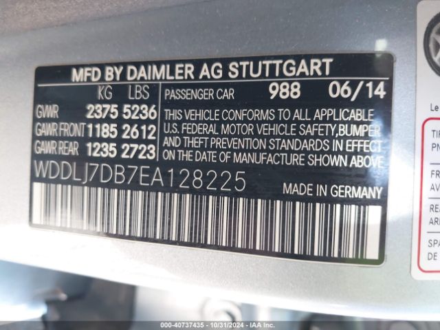 WDDLJ7DB7EA128225 Mercedes-Benz CLS 550