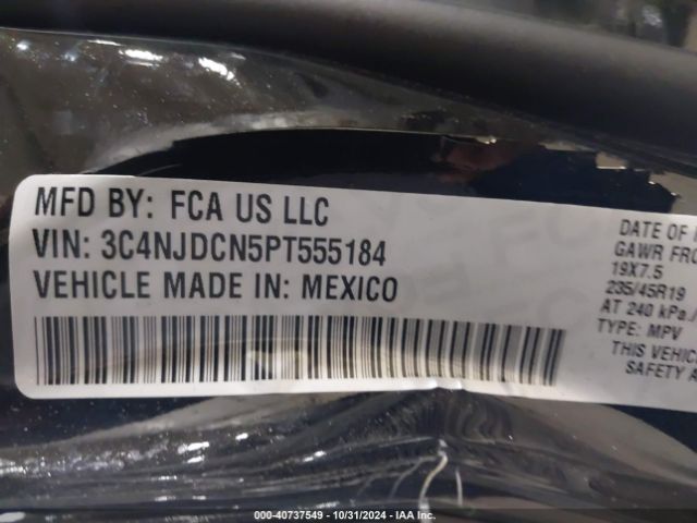 3C4NJDCN5PT555184 Jeep Compass Limited 4x4