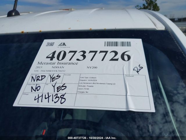 3N6CM0KN5FK704252 Nissan NV200 SV