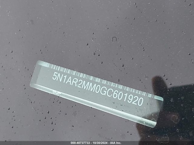 5N1AR2MM0GC601920 Nissan Pathfinder Platinum/s/sl/sv