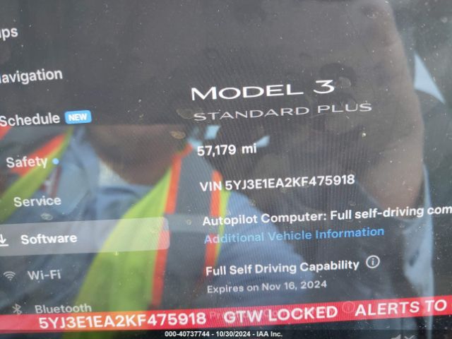 5YJ3E1EA2KF475918 Tesla Model 3 Long Range/mid Range/standard Range/standard Range Plus