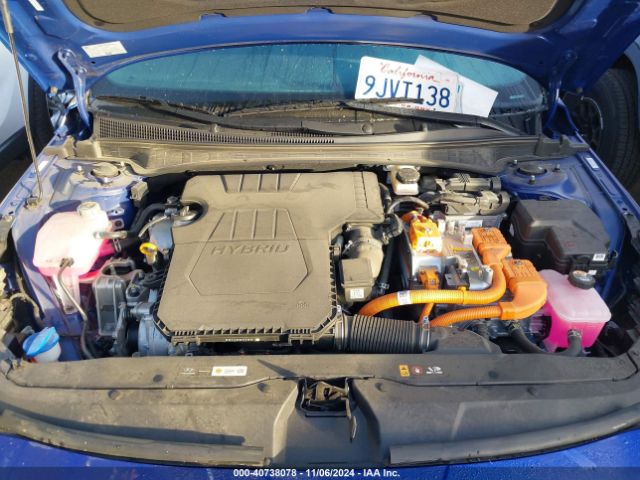 KMHLM4AJ1PU088345 Hyundai Elantra Hybrid Blue