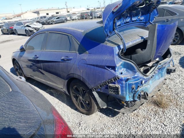 KMHLM4AJ1PU088345 Hyundai Elantra Hybrid Blue