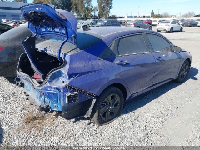 KMHLM4AJ1PU088345 Hyundai Elantra Hybrid Blue