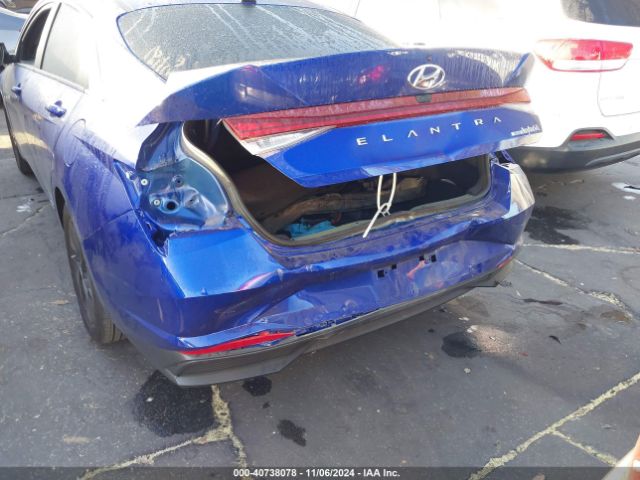 KMHLM4AJ1PU088345 Hyundai Elantra Hybrid Blue