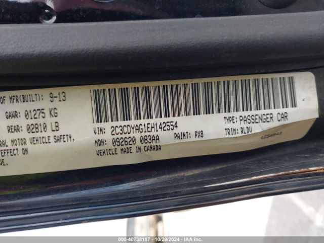 2C3CDYAG1EH142554 Dodge Challenger Rallye Redline