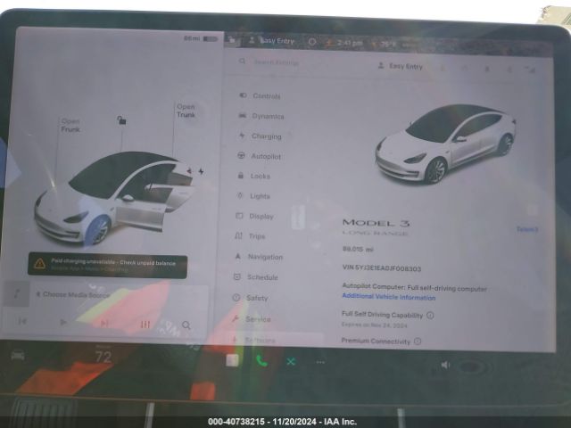 5YJ3E1EA0JF008303 Tesla Model 3 Long Range/mid Range