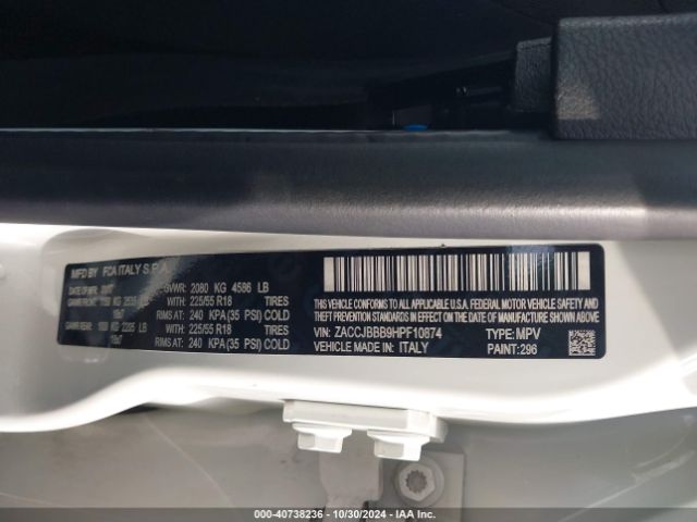 ZACCJBBB9HPF10874 Jeep Renegade Latitude 4x4