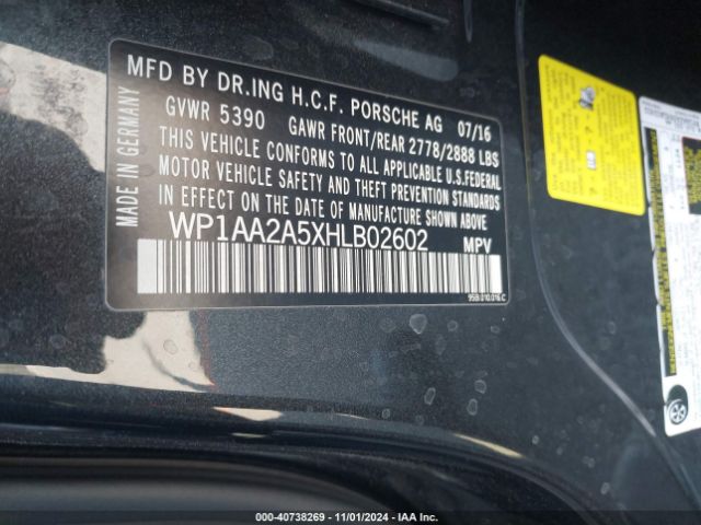 WP1AA2A5XHLB02602 Porsche Macan
