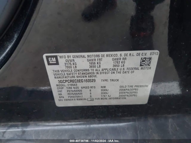 Chevrolet Silverado 1500 1lt 2014 3GCPCREC8EG160529 Image 9