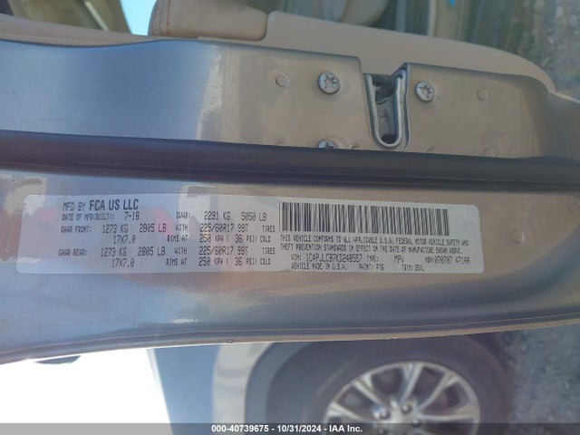 1C4PJLCB7KD248557 Jeep Cherokee Latitude Fwd