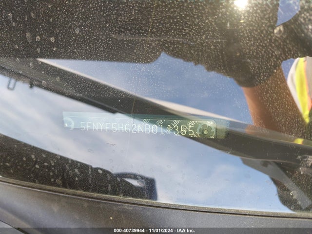5FNYF5H62NB011355 Honda Pilot 2wd Touring 7 Passenger