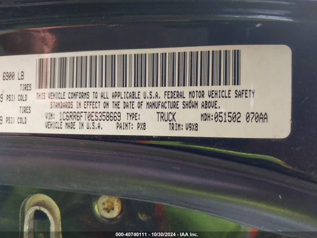 RAM 1500 Express 2014 1C6RR6FT0ES358669 Image 9