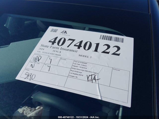 Tesla Model 3 Rear-wheel Drive 2024 5YJ3E1EA6RF740608 Image 19