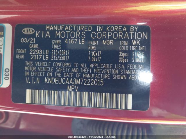 KNDEUCAA3M7222015 KIA SELTOS S