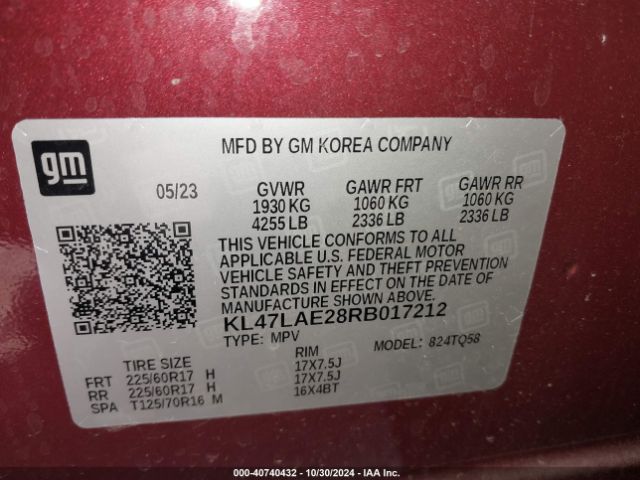 KL47LAE28RB017212 Buick Envista Preferred Fwd