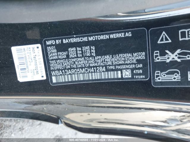 WBA13AR05MCH41284 BMW M440i Xdrive