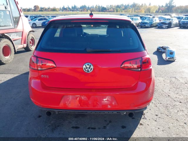 3VW547AU4GM052725 Volkswagen Golf Gti Se W/performance Package 4-door