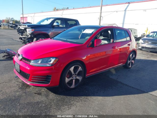 3VW547AU4GM052725 Volkswagen Golf Gti Se W/performance Package 4-door