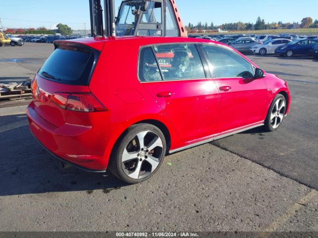 3VW547AU4GM052725 Volkswagen Golf Gti Se W/performance Package 4-door