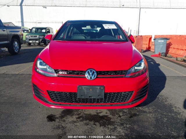 3VW547AU4GM052725 Volkswagen Golf Gti Se W/performance Package 4-door