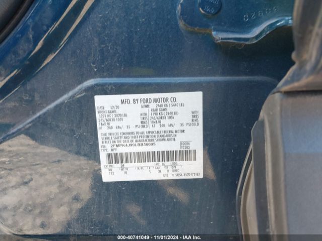 2FMPK4J99LBB56095 Ford EDGE SEL