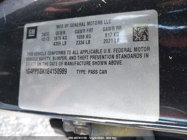 1G4PP5SK1E4150989 Buick Verano
