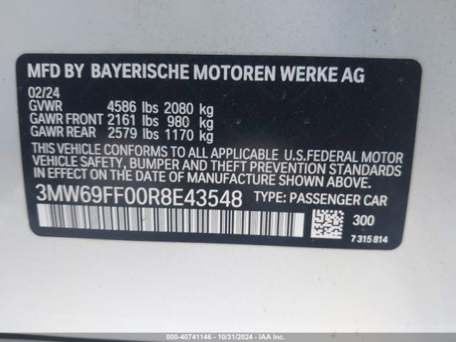 3MW69FF00R8E43548 BMW 3 Series 330i