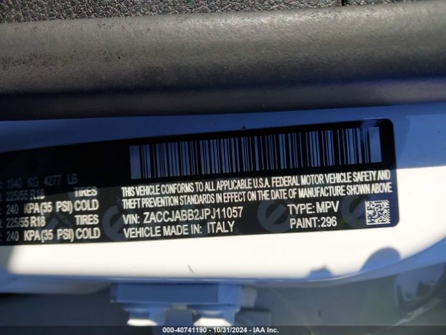 ZACCJABB2JPJ11057 Jeep Renegade Altitude Fwd