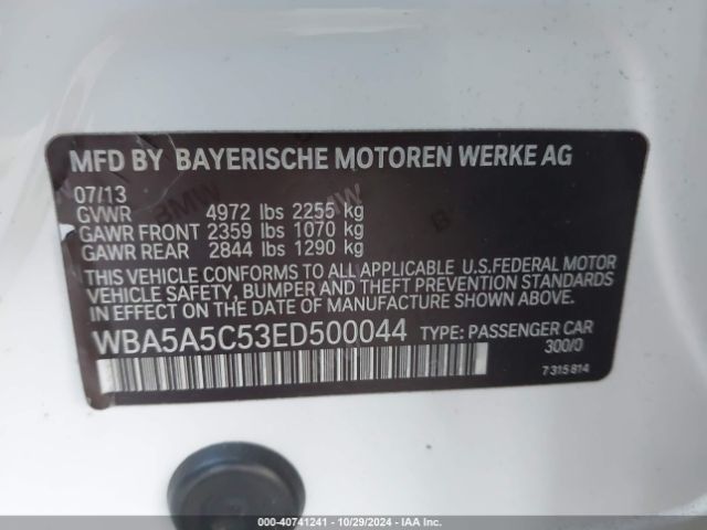 WBA5A5C53ED500044 BMW 528I