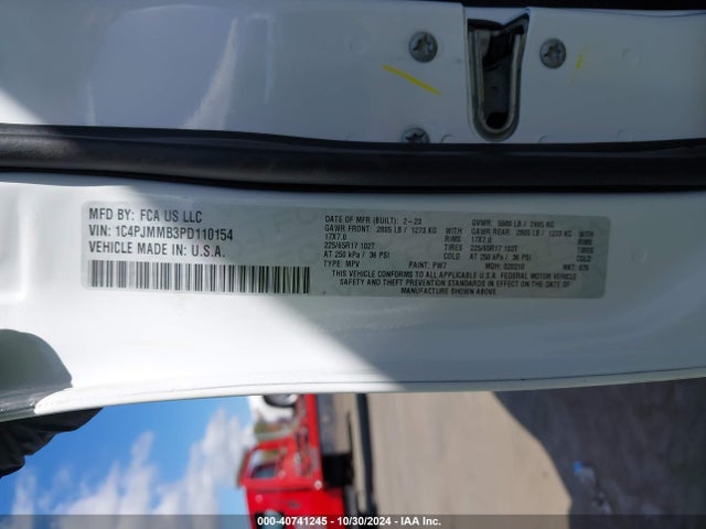 1C4PJMMB3PD110154 Jeep Cherokee Altitude Lux 4x4