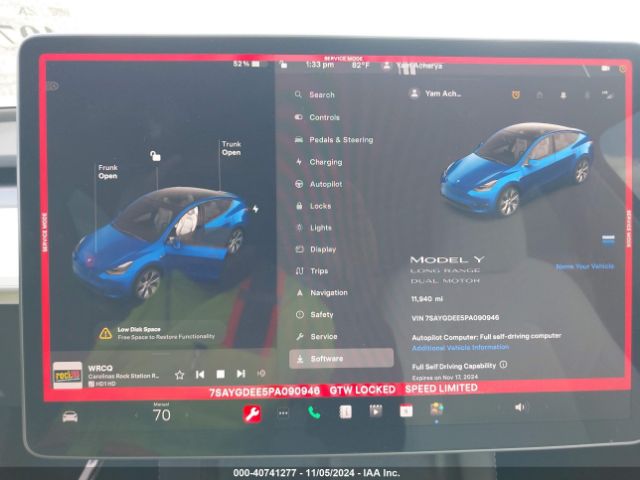7SAYGDEE5PA090946 Tesla Model Y Awd/long Range Dual Motor All-wheel Drive
