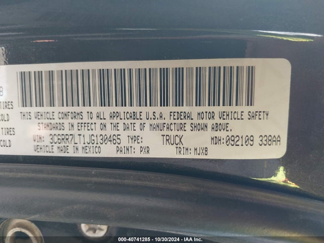 RAM 1500 Big Horn 2018 3C6RR7LT1JG130465 Image 9