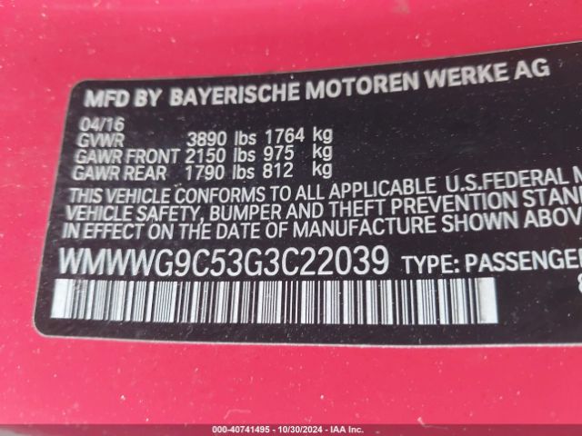 WMWWG9C53G3C22039 Mini Convertible Cooper S