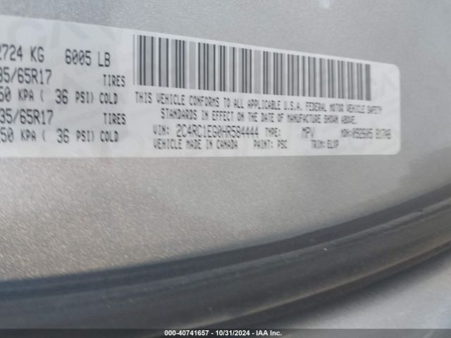 2C4RC1EG0HR584444 Chrysler Pacifica Touring-l Plus