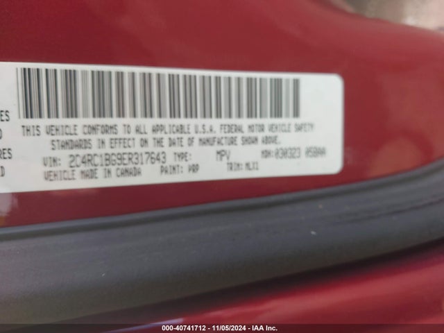 2C4RC1BG9ER317643 Chrysler Town & Country Touring